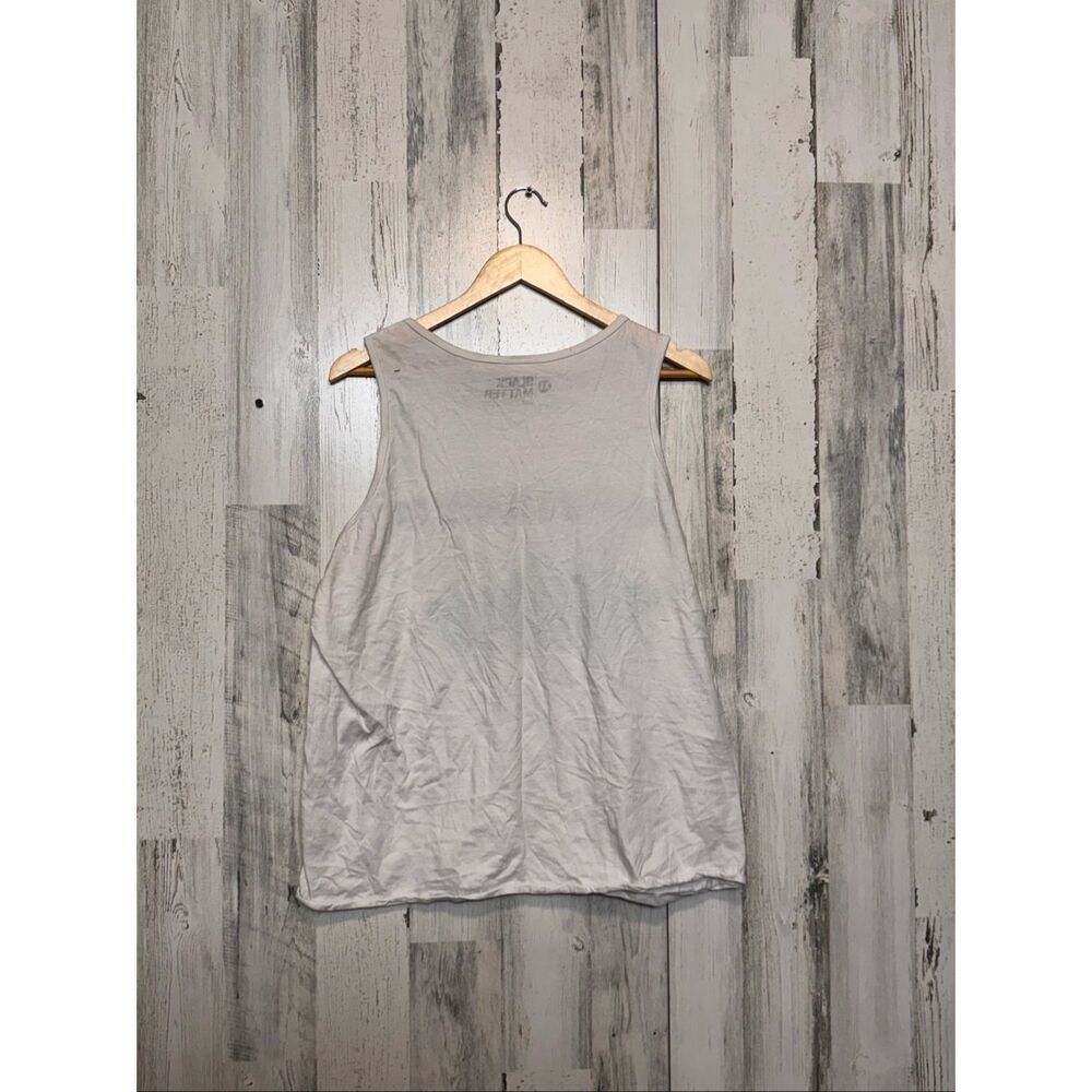 Black Matter Graphic Tank Top XL White “Do You Even Lift?” Sleeveless Gym Tee - Picture 3 of 4